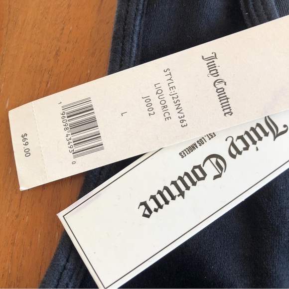 Juicy‎ Couture Embellished Racerback Crop Tank Top Sz L - NWT - Picture 6 of 8